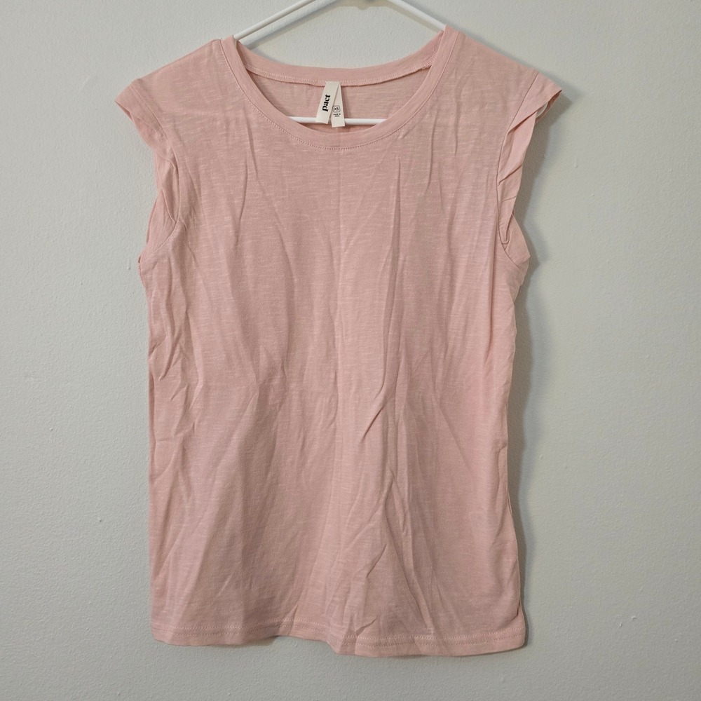 Pact Shirt Short Sleeve Womens Extra Small Light Pink Organic Cotton